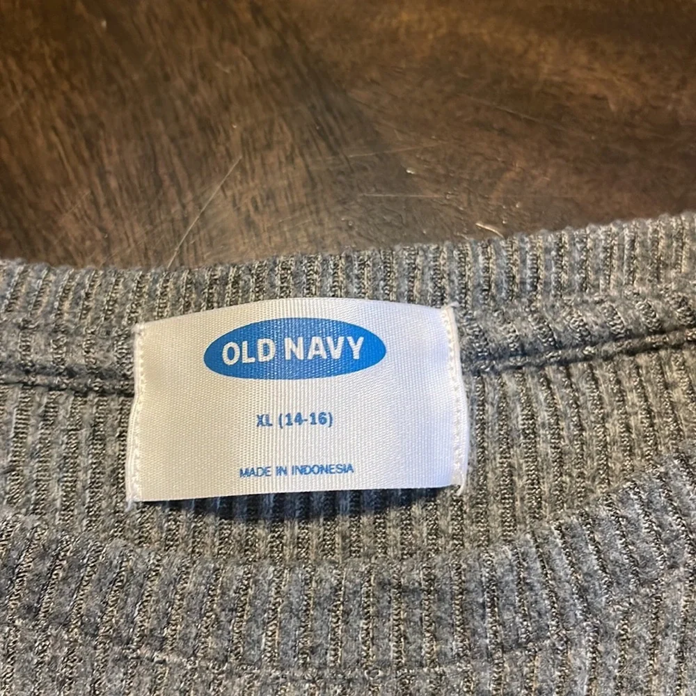 Old‎ Navy Girls XL 14/16 Grey Long-sleeve/ Sweater